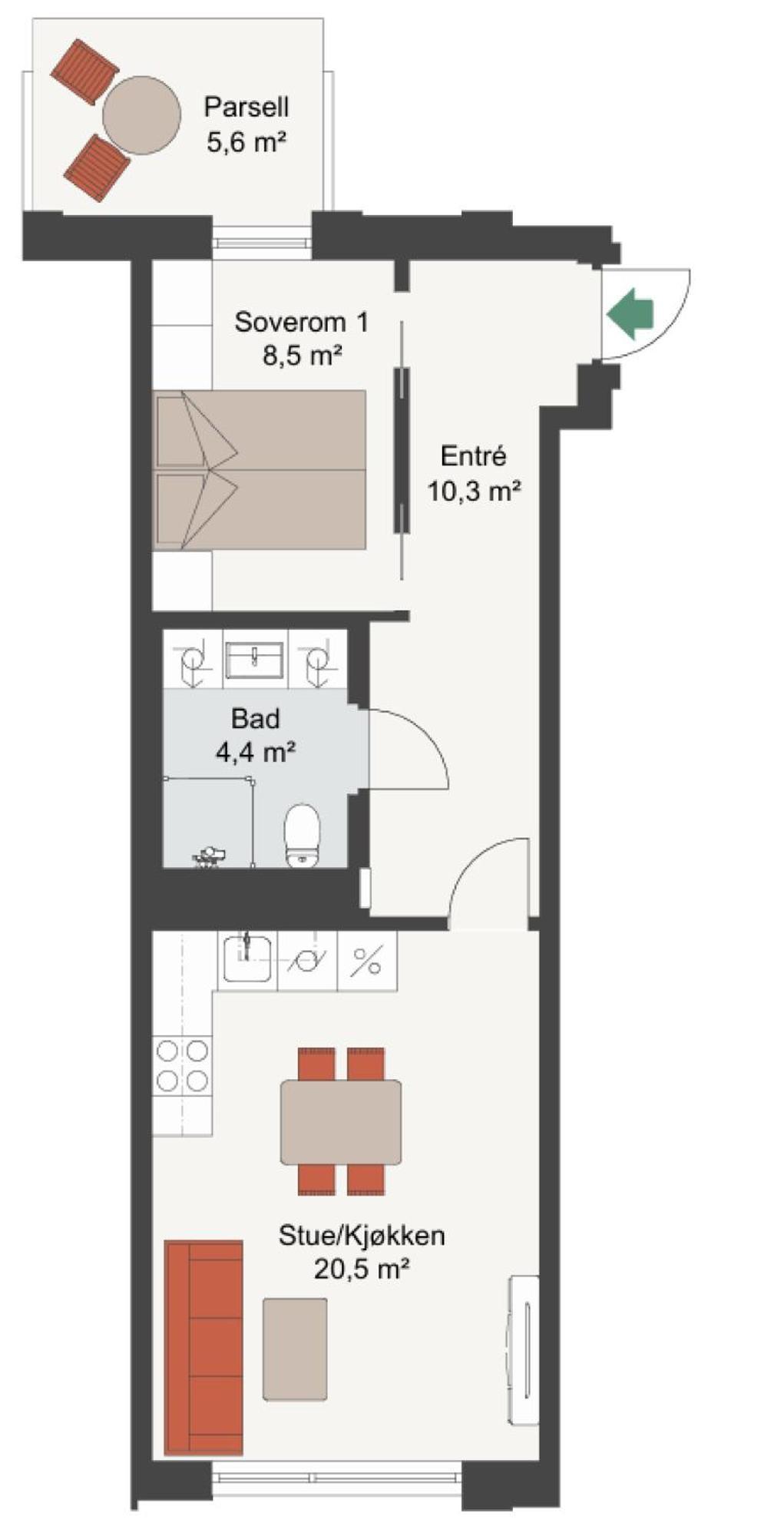 Brand New And Modern Apartment In Oslo Center Eksteriør bilde